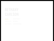 Tablet Screenshot of bethanycarlson.com